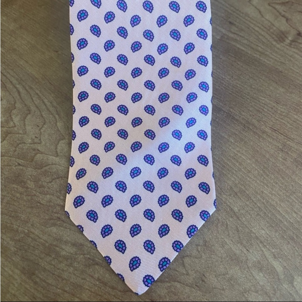 GANT‎ silk tie - salmon pink pasiley